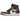 Air Jordan 1 Retro High OG Hand Crafted baskets vue latérale avec panneaux en cuir multicolores, détails réfléchissants et lacets marron