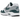 Nike Air Max 1 Dark Teal Green baskets vue latérale avec empeigne en mesh blanc, empiècements en daim vert foncé et unité Air visible