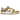 Nike Dunk Low Essential Paisley Pack Barley baskets vue latérale en daim beige avec des détails à motif paisley sur le logo swoosh