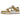Nike Dunk Low Essential Paisley Pack Barley baskets en vue latérale avec une empeigne crème, un swoosh à motif cachemire et semelle