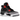 Air Jordan 4 Retro Infrared baskets vue latérale, en nubuck gris foncé avec détails rouge vif sur les œillets et semelle Air blanche contrastée.