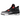Air Jordan 4 Retro Infrared baskets vue latérale avec empeigne en nubuck gris foncé, unité Air visible et détails rouge infrarouge aux œillets