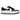 Air Jordan 1 Elevate Low Panda baskets profil latéral en cuir noir et blanc avec semelle plateforme et le logo Swoosh blanc iconique sur le côté