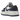 Air Jordan 1 Elevate Low Midnight Navy baskets vue latérale avec base en cuir blanc, empiècements bleu marine et semelle compensée.