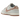 Nike Dunk Low Fossil Rose baskets profil avec des empiècements en daim gris, des détails rose sur le swoosh et le talon et une semelle blanche