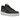 Nike Air Force 1 Low Carabiner Dark Smoke Grey baskets vue latérale avec empeigne gris foncé, swoosh noir et détail mousqueton unique sur les lacets