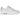 Nike Air Max 90 Triple White baskets vue latérale avec empeigne en mesh blanc, empiècements en cuir, unité Air visible et lacets blancs ton sur ton.