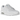 Nike Air Max 90 Triple White baskets en vue latérale classique avec empeigne en cuir tout blanc, unité Air iconique et lacets blancs