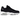 Nike Air Max 95 Next Nature Black baskets vue sous angle avec empeigne noire superposée texturée et amorti Air visible dans la semelle