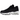 Nike Air Max 95 Next Nature Black baskets vue latérale avec un design superposé noir, des lacets noirs et des unités Air visibles dans la semelle.
