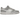 Nike Dunk Low Two Toned Grey baskets vue latérale avec empiècements en cuir gris clair et foncé, lacets blancs et semelle extérieure assortie
