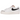 Nike Blazer Low Platform White Black baskets en vue latérale avec empeigne en cuir blanc, logo Swoosh noir et semelle plateforme épaisse