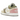 Baskets Air Jordan 1 Low Pastel Grind Vivid Green vue latérale avec empeigne en cuir blanc, détails verts et semelle mouchetée caractéristique
