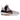 Nike LeBron 9 King of LA baskets vue de profil avec empeigne violette, details jaunes et semelle