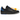 Air Jordan 2 Retro Low SP Off-White Black Blue baskets en vue inclinée avec une empeigne en cuir noir, des lacets bleus et des détails au talon