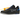 Air Jordan 2 Retro Low SP Off-White Black Blue baskets en vue latérale avec une empeigne en cuir noir, des lacets bleus et des détails visibles
