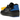 Air Jordan 2 Retro Low SP Off-White Black Blue baskets en vue sous angle, présentant une empeigne en cuir noir, des lacets bleus et des détails iconiques