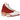 Air Jordan 13 Retro Dune Red baskets vue latérale avec empeigne rouge, détails blancs, logo hologramme classique et finitions nubuck