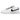 Nike Dunk Low Reverse Panda baskets vue latérale avec empeigne en cuir blanc, superpositions noires et semelle intermédiaire blanche contrastée.