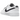 Nike Dunk Low Reverse Panda baskets vue de profil avec empiècements en cuir noir, détails blancs, lacets blancs et semelle extérieure classique.