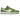 Nike Dunk Low Chlorophyll baskets profil, en cuir blanc avec des empiècements vert foncé et un swoosh classique de couleur verte sur le côté.