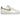 Nike Air Force 1 Low White Barely baskets vue latérale avec empeigne en cuir blanc, laçage classique et semelle intermédiaire Air assortie.