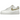 Nike Air Force 1 Low White Barely baskets vue de profil avec une empeigne en cuir blanc épuré, des lacets blancs assortis et une semelle blanche.