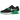 Nike Air Max 90 Black Stadium Green baskets vue latérale avec base noire, détails verts, semelle intermédiaire blanche et bulle Air au talon