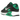 Nike Air Max 90 Black Stadium Green baskets vue latérale avec empeigne noire, détails verts, unité Air visible et semelle robuste