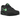 Nike Air Max 90 Black Green Strike baskets vue angulaire avec tige noire, détails verts, unité Air visible et semelle extérieure en caoutchouc