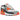 Nike Air Max 90 Summit White Safety Orange Dark Smoke Grey Smoke Grey baskets vue latérale avec empeigne blanche, détails orange et gris