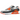 Nike Air Max 90 Summit White Safety Orange Dark Smoke Grey baskets en profil avec des détails blancs, marquage orange et semelle grise