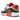 Nike Air Max 90 Summit White Safety Orange Dark Smoke Grey baskets vue latérale avec mesh blanc, détails gris et accents orange vifs sur la semelle
