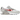 Nike Air Max 90 White College Grey Vast Grey University Red baskets vue latérale avec empeigne blanche, détails gris et unité Air visible dans la semelle.