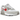 Nike Air Max 90 White College Grey Vast Grey University Red baskets en vue latérale avec des tons gris, une empeigne blanche et détail rouge