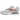 Nike Air Max 90 White College Grey Vast Grey University Red baskets vue latérale avec unité Air visible, détails rouges et empeigne en cuir blanc.