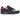 Nike Air Max 90 Blackened Blue Lemon Venom Hyper Crimson Gradient baskets en vue latérale avec unité Air visible et détails aux couleurs contrastées.