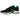 Baskets Nike Air Max Plus Black Malachite vue latérale avec empeigne noire, lignes ondulées caractéristiques et détails verts