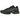 Nike Air Max Plus Black Diffused Blue baskets en vue latérale, mettant en valeur une empeigne en mesh noir, des vagues TPU bleues et la semelle Air.