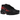 Nike Air Max Plus Black Noble Red baskets vue latérale avec détails ondulés emblématiques, base noire et accents rouges sur l'unité Air