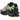 Nike Air Max Plus Hyper Pink Volt Black baskets en vue laterale avec empeigne noire, details roses et jaunes et unites Air visibles.