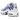 Nike Air Max Plus White Wild Grape baskets vue latérale, avec empeigne en maille blanche, lignes ondulées emblématiques et détails violets.