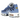 Nike Air Max Plus Royal Pulse baskets vue latérale avec motif ondulé, empeigne en maille bleue, semelle robuste et unités Air visibles au talon.