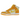 Nike SB Dunk High Pineapple baskets vue latérale avec empeigne en textile jaune, superpositions en daim vert et semelle blanche.