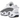 Baskets Nike NOCTA Glide Drake White Black vue sous un angle avec empeigne blanche, détails noirs et semelle transparente apparente
