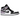 Air Jordan 1 Mid SE Zen Master baskets vue angulaire avec motif tie-dye, virgule noire, détails en cuir noir et lacets blancs.
