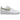 Nike Air Force 1 Low White Olive baskets vue latérale avec empeigne en cuir blanc classique, swoosh olive et semelle extérieure assortie.