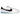 Nike Cortez 23 White Black Light Photo Blue baskets vue latérale avec empeigne blanche, swoosh noir et détails bleus au niveau du talon.