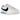 Nike Cortez 23 White Black Light Photo Blue baskets vue latérale avec empeigne en cuir blanc, logo swoosh noir et semelle extérieure texturée