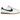 Nike Cortez Leather Summit White Fir Midnight Navy baskets en vue latérale avec empeigne en cuir blanc, swoosh vert et semelle rayée.